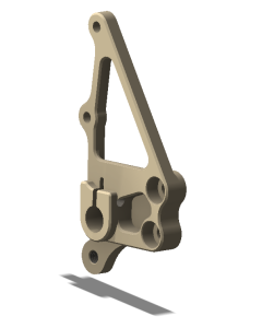 Rt., Peg Holder (8mm Master), YZF R1 09-14, Aero Hard