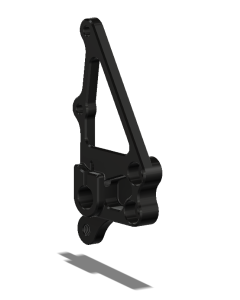 Rt., Peg Holder (6mm Master), YZF R1 07-08, Black