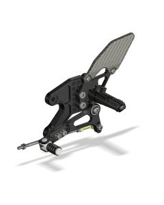 Rear Set Kit, Yam R7 2022- , Black