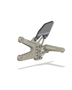 Rear Set Kit, Yam R6 06- , Aero Hard (Carbon Heel Guards)