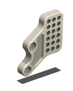 Lt. Bracket, Adj., SUZ GSXR6/7, 06-10, Aero Hard