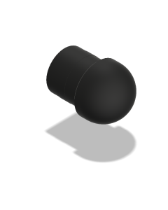 Outer Handle Bar Plug, Black Delrin